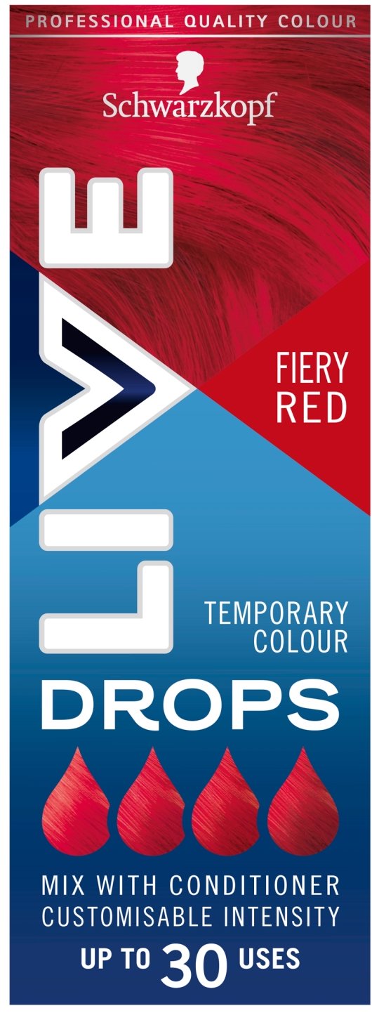 SCHWARZKOPF LIVE Drops Ohnivá červená 30 ml