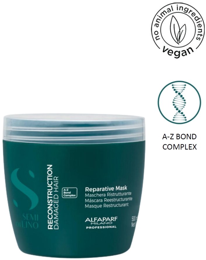 ALFAPARF MILANO Semi Di Lino Reconstruction Reparative Mask 500 ml