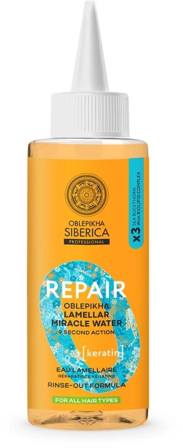NATURA SIBERICA Oblepikha Repair lamelárna voda s keratínom 200 ml