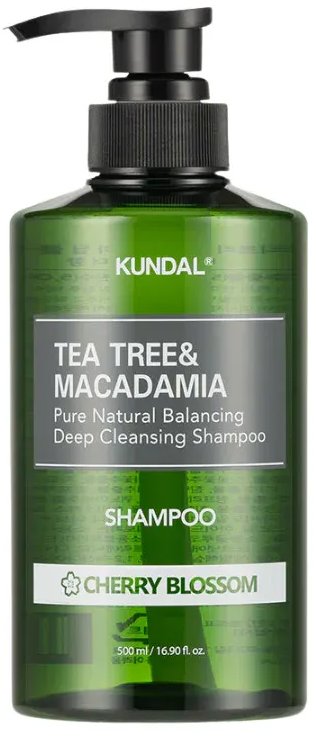 KUNDAL Tea Tree & Macadamia Deep Cleansing Shampoo Cherry Blossom 500 ml