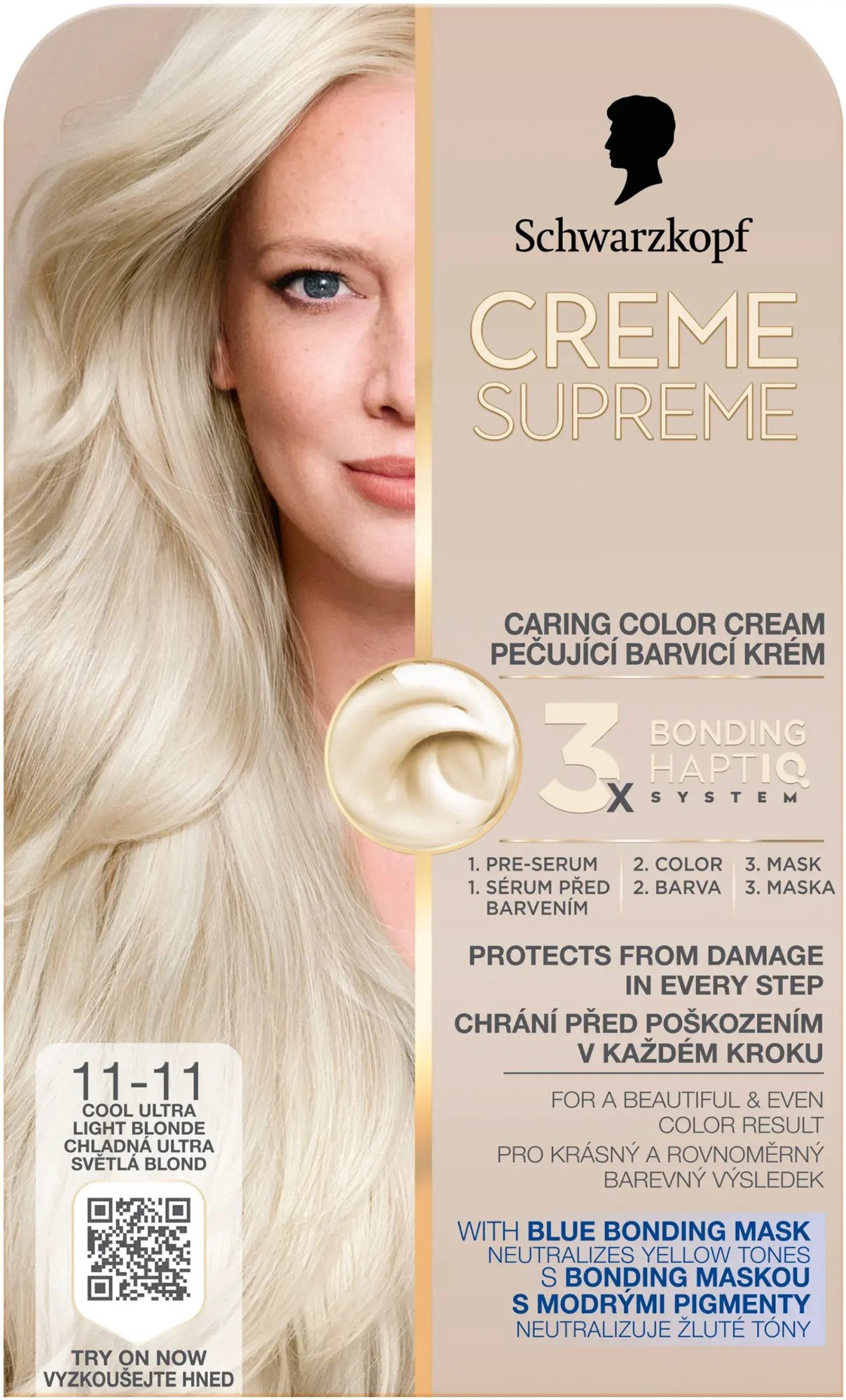 SCHWARZKOPF Creme Supreme 11-11 Chladná ultra svetlá blond 60 ml