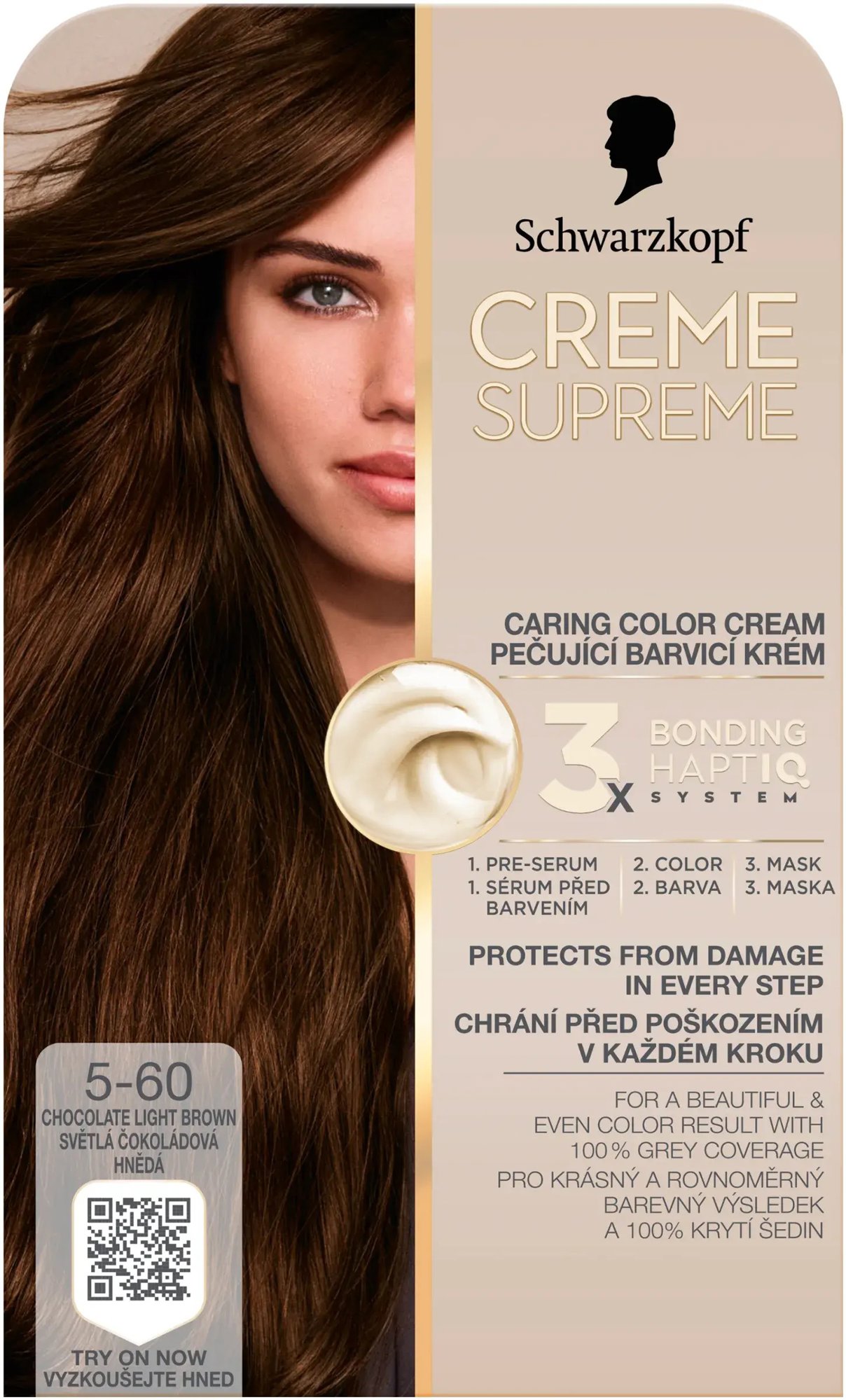 SCHWARZKOPF Creme Supreme 5-60 Svetlá čokoládová hnedá 60 ml