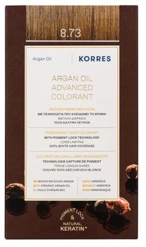 KORRES Argan Oil Advanced Colorant 8.73 Golden Caramel