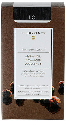 KORRES Argan Oil Advanced Colorant 1.0 Black