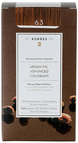 KORRES Argan Oil Advanced Colorant 6.3 Golden Honey Dark Blonde