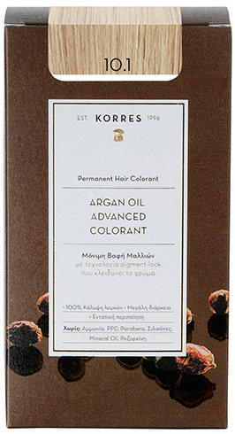 KORRES Argan Oil Advanced Colorant 10.1 Platinum Ash Blonde