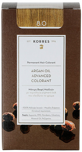 KORRES Argan Oil Advanced Colorant 8.0 Light Blonde