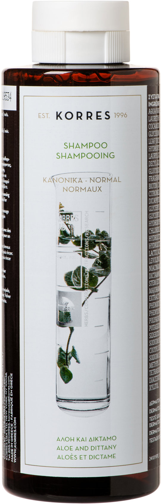 KORRES Aloe + Dittany Shampoo For Normal Hair 250 ml