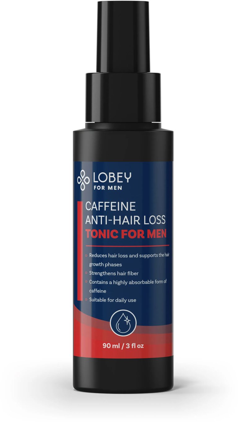 LOBEY Kofeínové tonikum proti padaniu vlasov pre mužov 90 ml