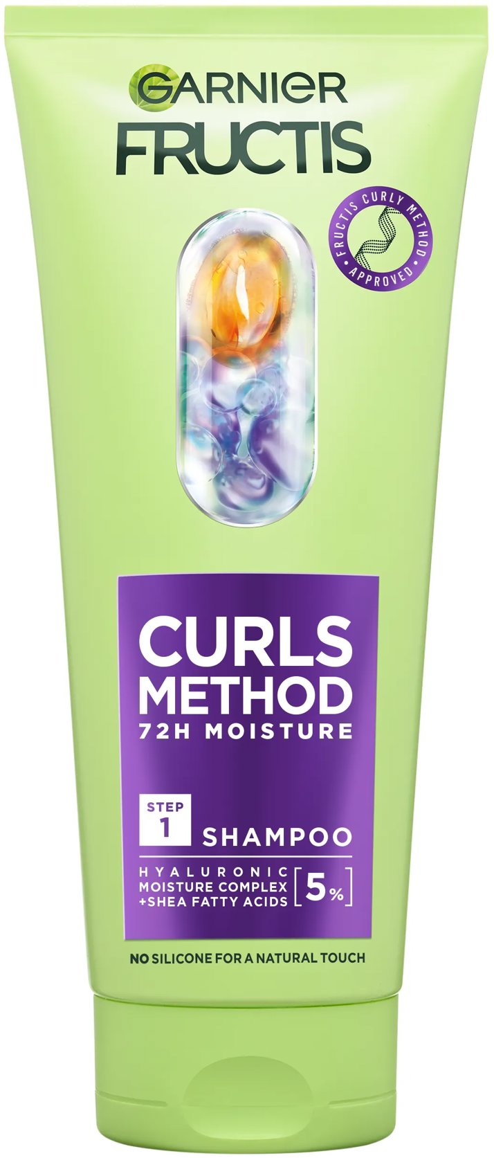 GARNIER Fructis Method for Curls šampón na suché a vlnité vlasy, 200 ml