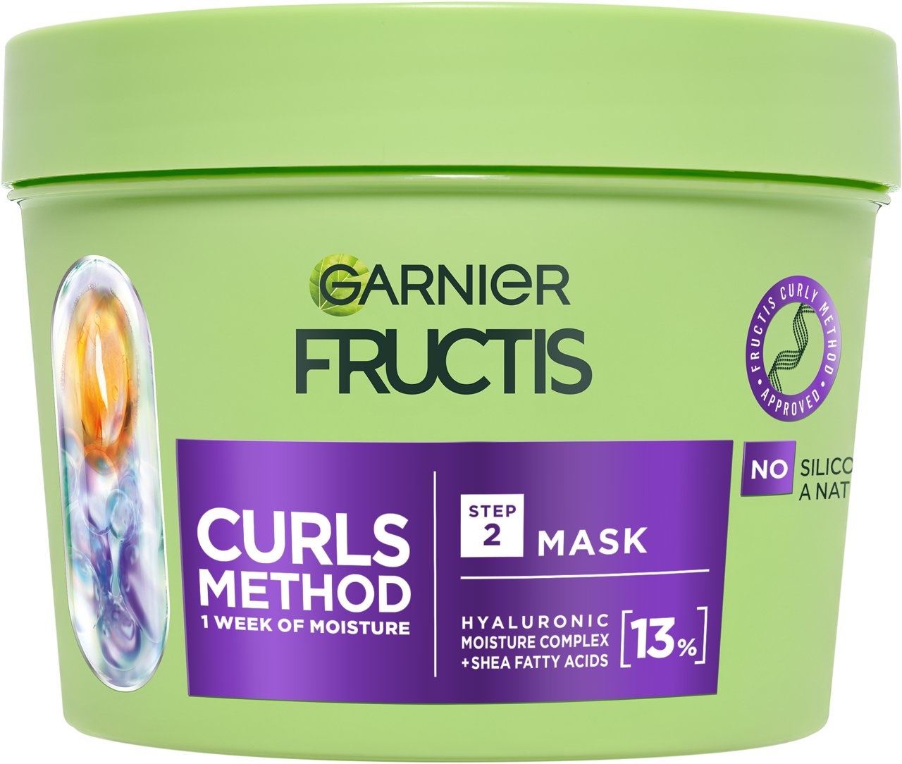 GARNIER Fructis Method for Curls hydratačná maska na suché vlnité a kučeravé vlasy, 370 ml