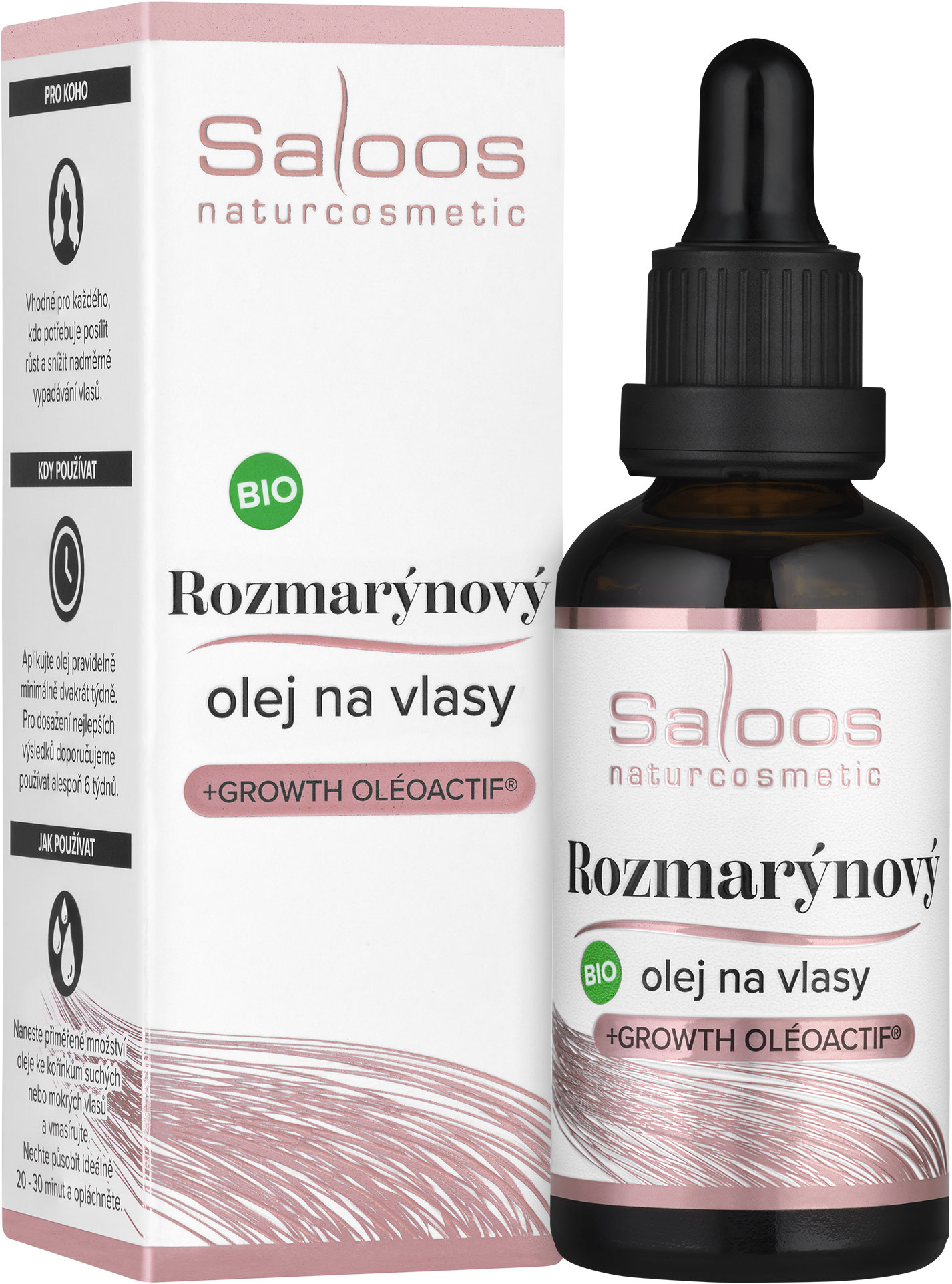 SALOOS Bio Rozmarínový olej na vlasy 50 ml