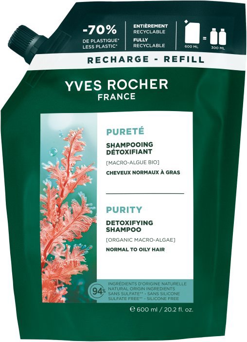 YVES ROCHER Detoxikačný šampón 600 ml