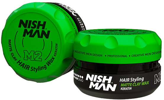 NISHMAN Hair Styling M2 Hair Styling Matte Clay Wax Keratin 100 ml