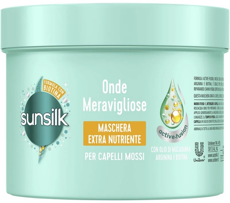 SUNSILK Maschera Capelli Onde Meravigliose Extra Nutriente 440 ml