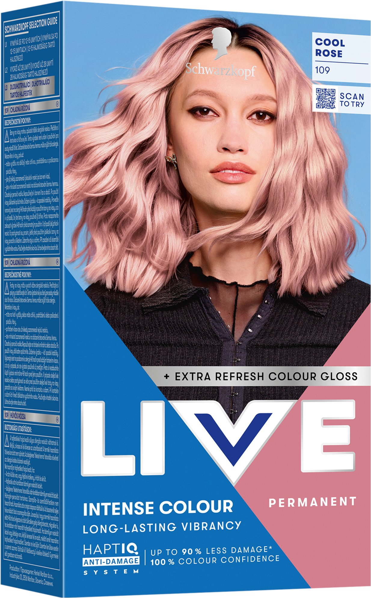 SCHWARZKOPF Live Intense Colour 109 Chladná růžová 60 ml