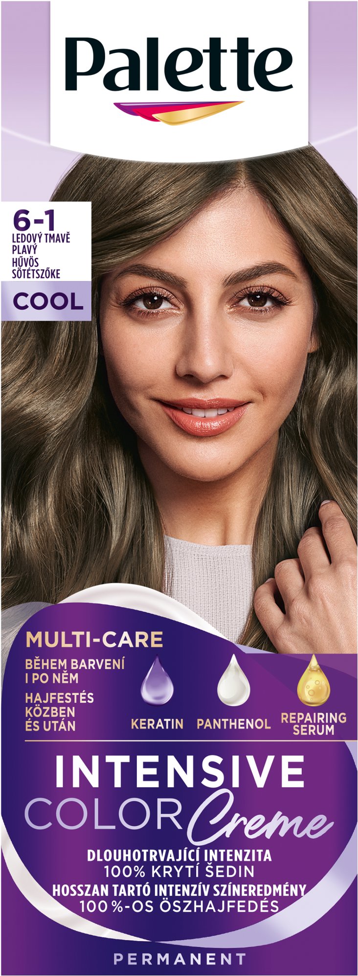 SCHWARZKOPF PALETTE ICC 6-1 Ashy Dark Blonde CEE2