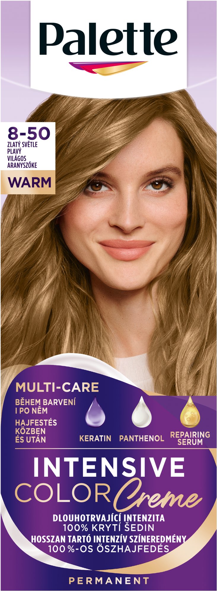 SCHWARZKOPF PALETTE ICC 8-50 Zlatý svetlo plavý 50 ml