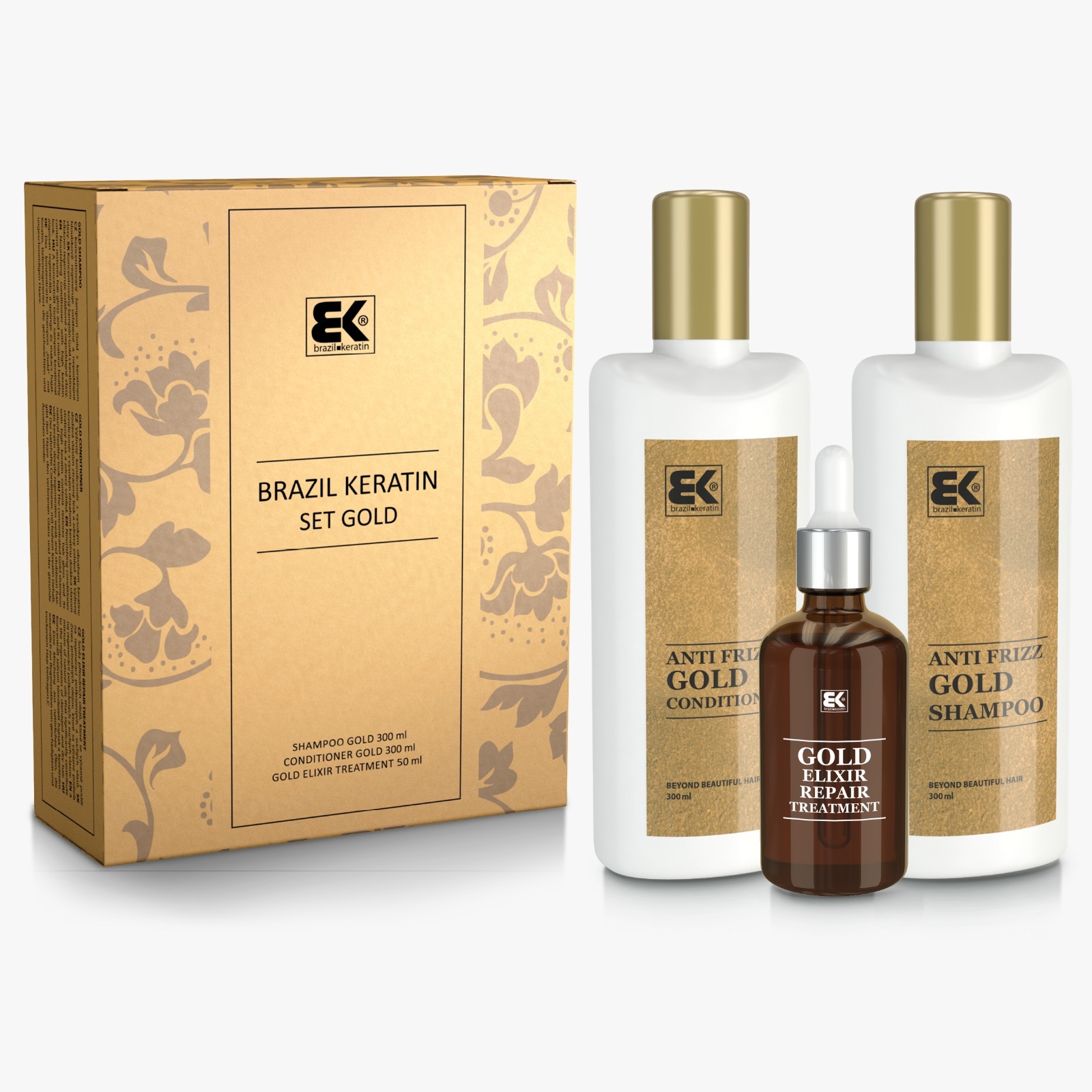 BRAZIL KERATIN Anti Frizz Gold Set 700 ml
