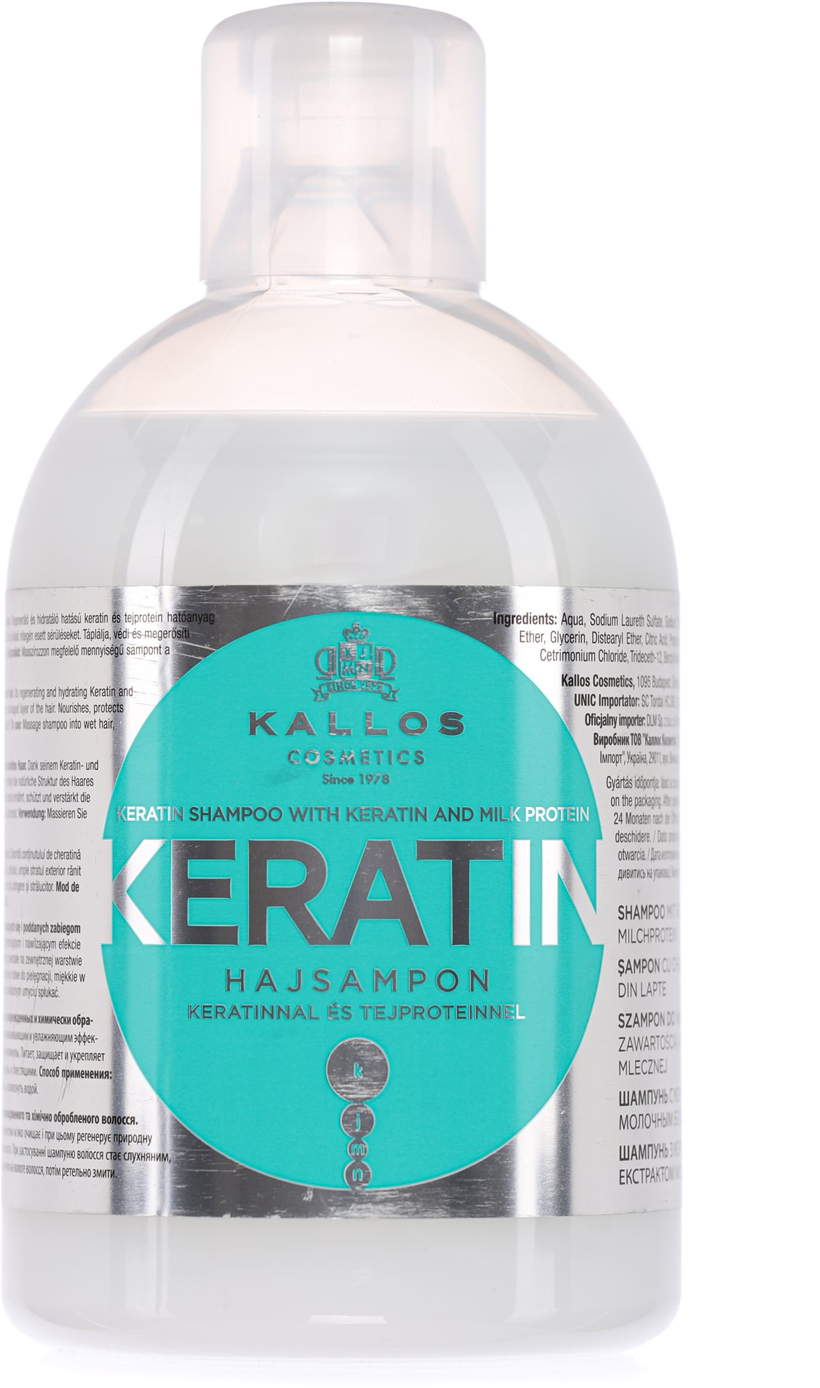 KALLOS KJMN Keratin Shampoo 1000 ml