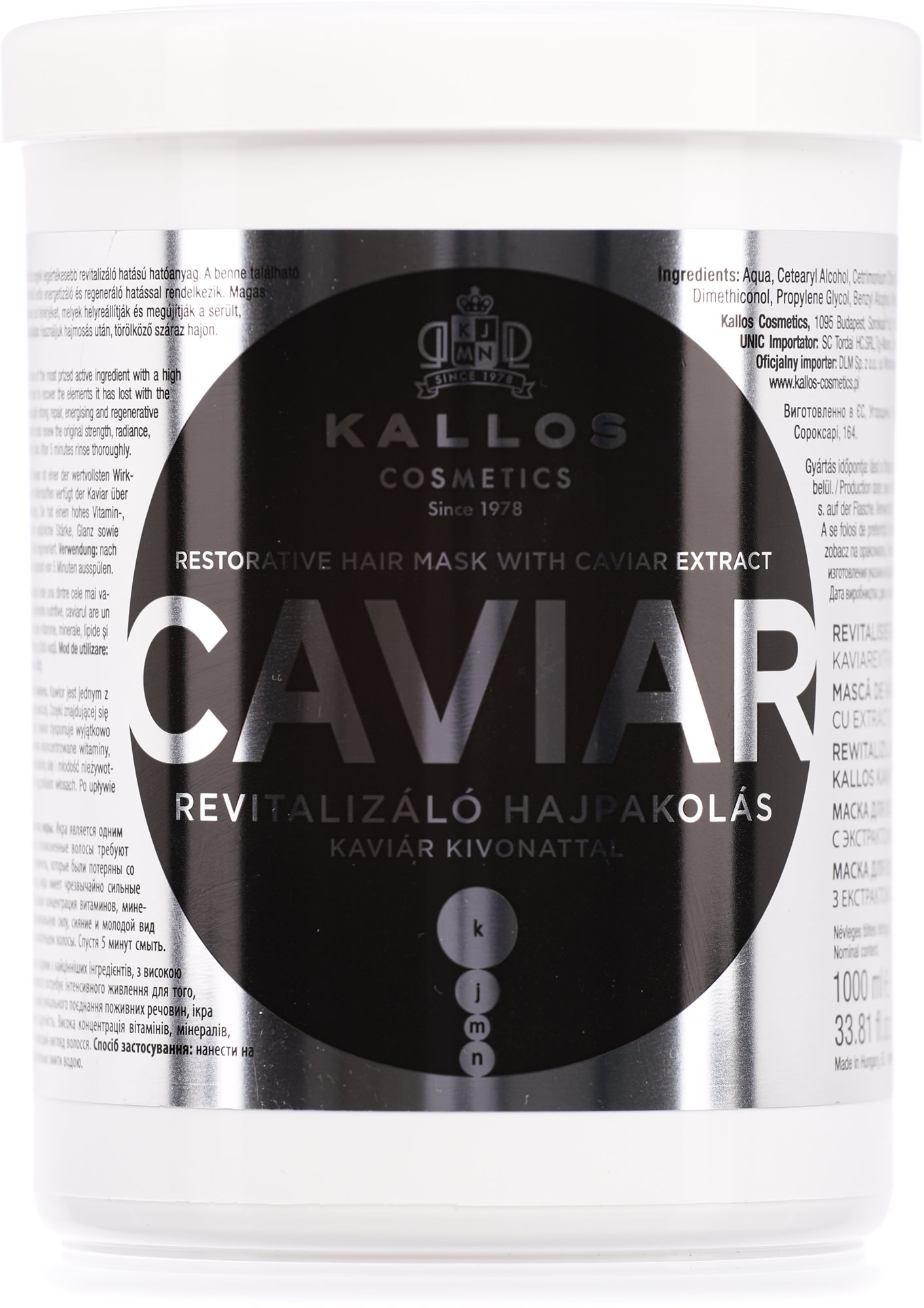 KALLOS Caviar Restorative Mask 1000 ml