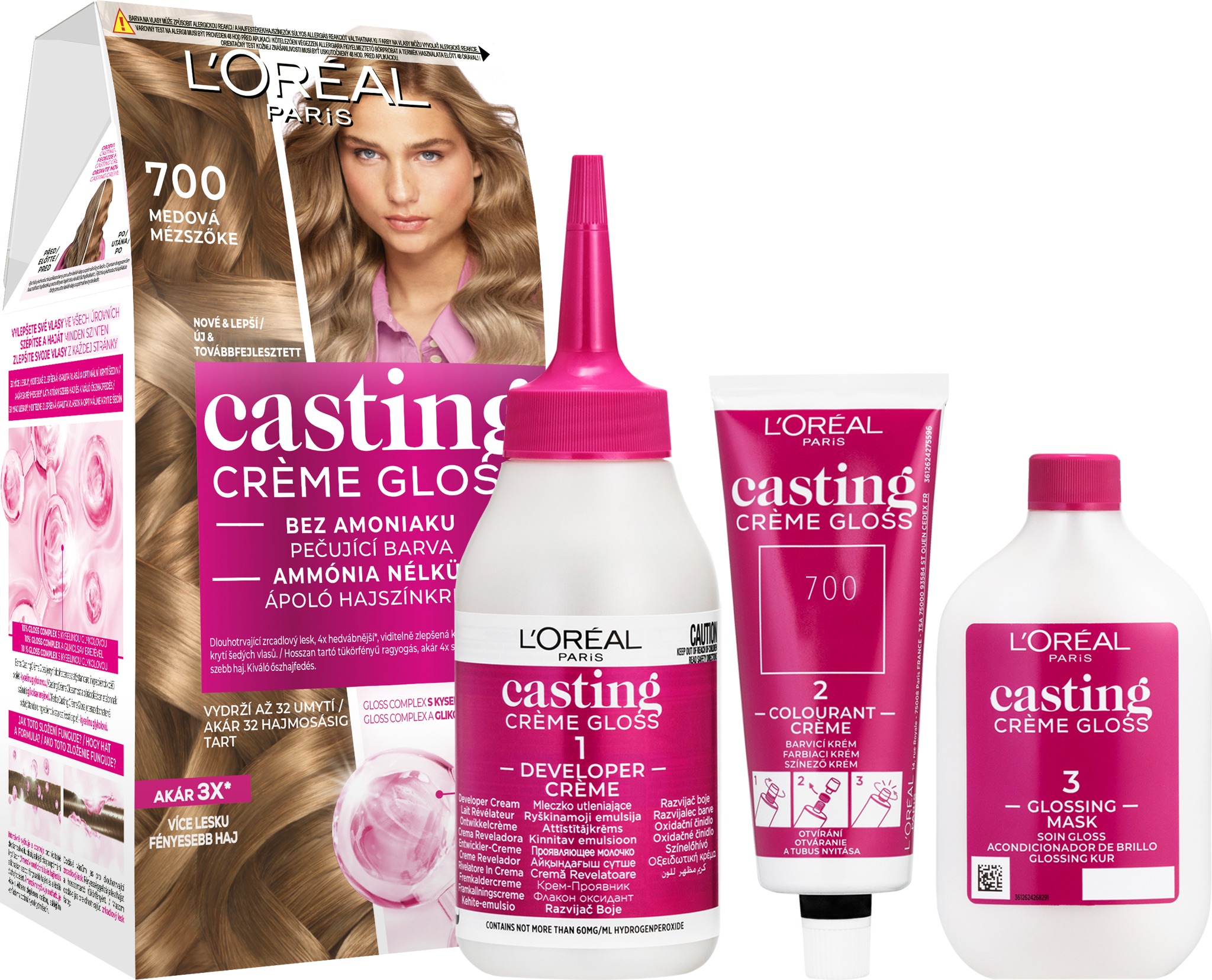 ĽORÉAL CASTING Creme Gloss 700 Medová 180 ml