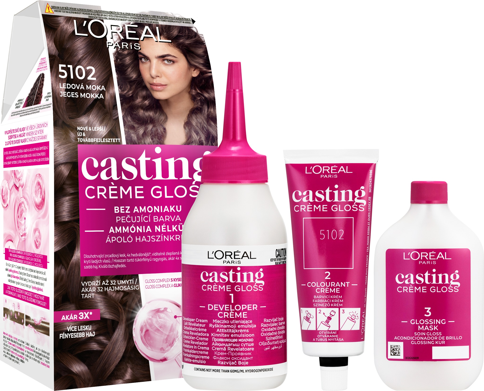 ĽORÉAL CASTING Creme Gloss 510 Ľadová mocha 180 ml