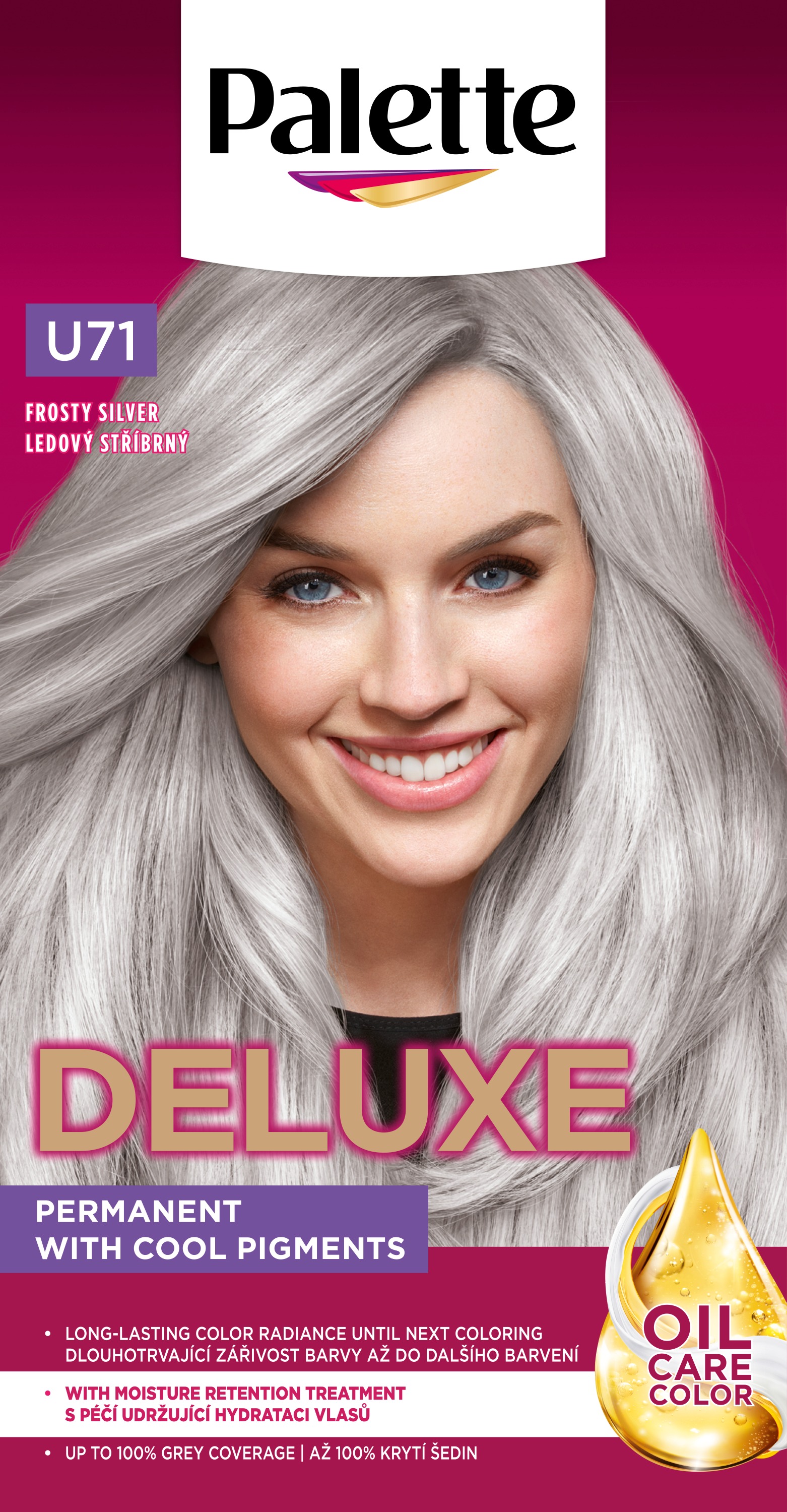 SCHWARZKOPF PALETTE Deluxe U71 Ľadová strieborná (50 ml)