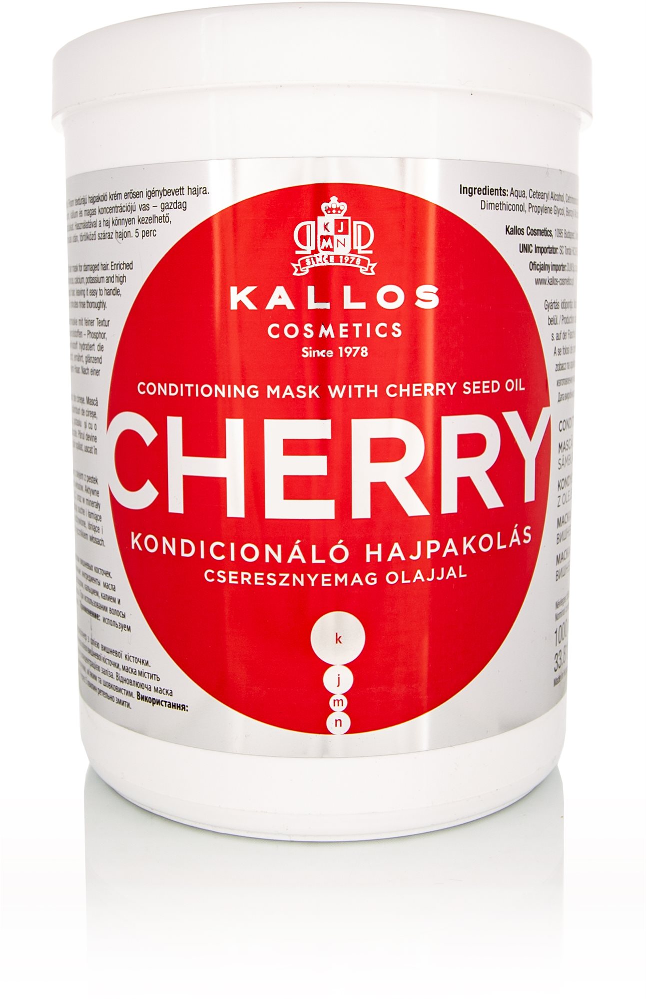 KALLOS KJMN Cherry Conditioning Mask 1000 ml