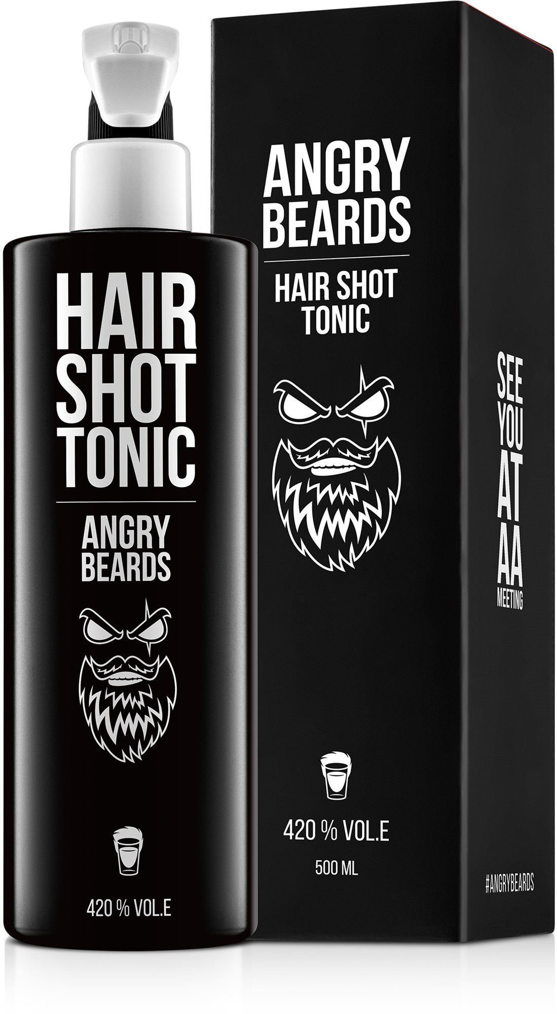 ANGRY BEARDS Hair shot Tonikum na vlasy 500 ml