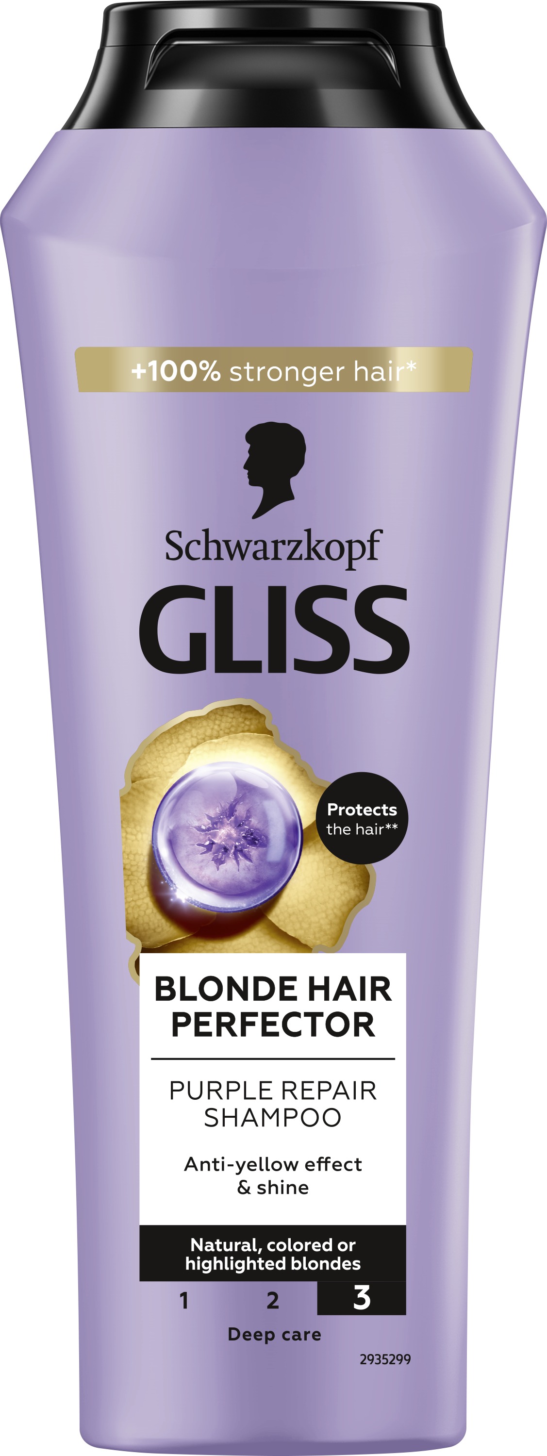 SCHWARZKOPF Gliss regeneračný šampón Blonde Perfector 250 ml