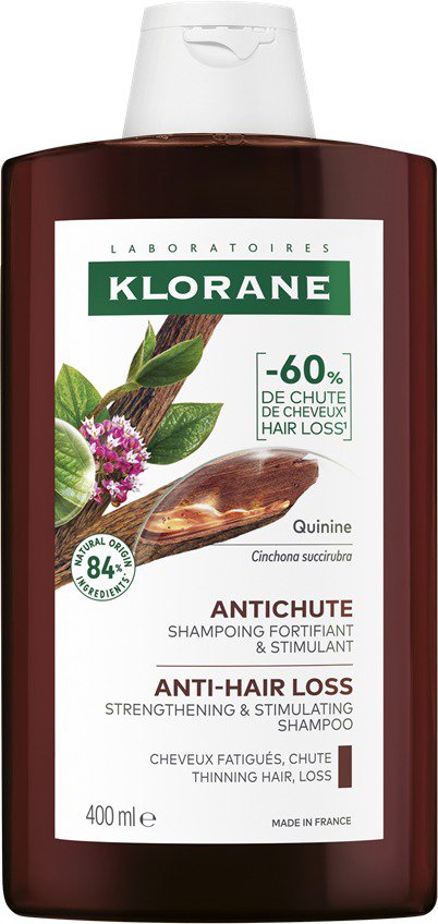 KLORANE Šampón s chinínom a BIO plesnivcom alpínskym 400 ml