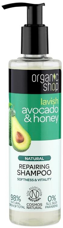 ORGANIC SHOP Regeneračný šampón avokádo a med 280 ml