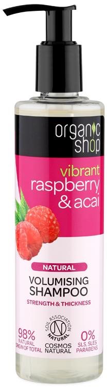 ORGANIC SHOP Objemový šampón maliny a acai 280 ml