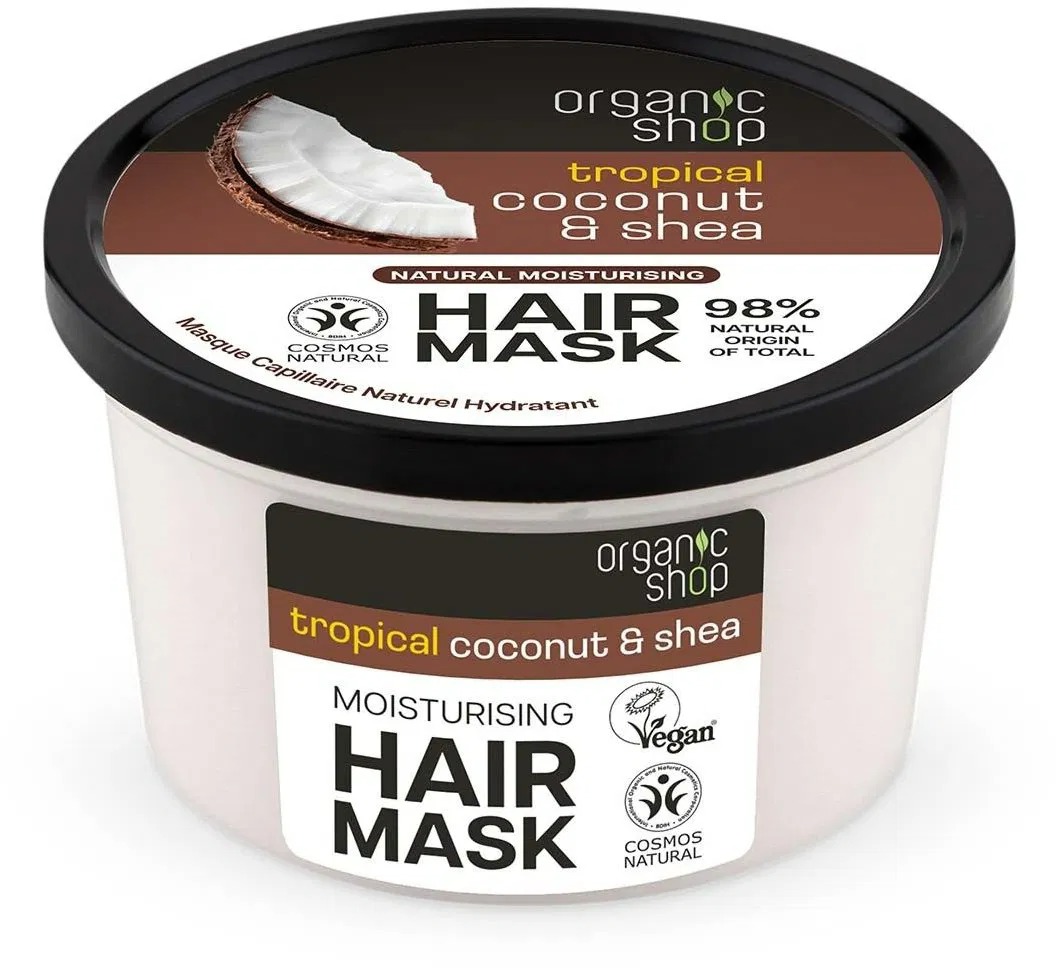 ORGANIC SHOP Hydratačná vlasová maska kokos a bambucké maslo 250 ml