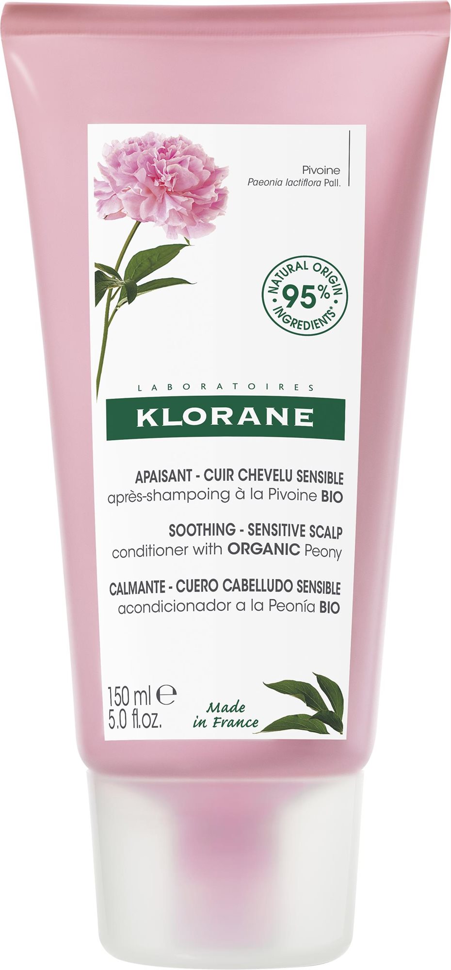 KLORANE – Upokojujúci kondicionér s BIO pivonkou, 150 ml