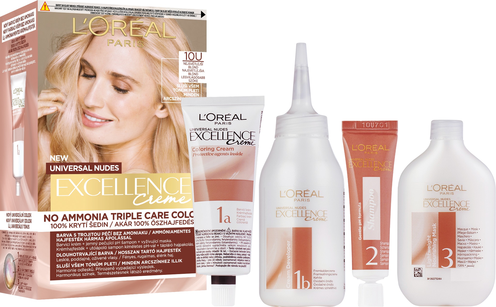 L'ORÉAL PARIS Excellence Nudes 10U, najsvetlejšia blond