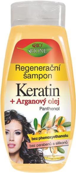 BIONE COSMETICS Bio Keratin + Arganový olej Regeneračný šampón 260 ml
