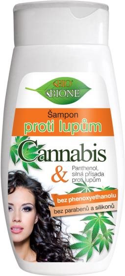 BIONE COSMETICS Bio Cannabis Šampón proti lupinám pre ženy 260 ml