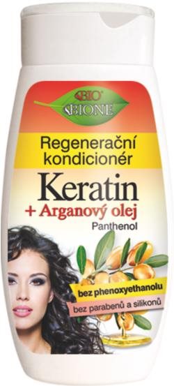 BIONE COSMETICS Bio Keratín a Arganový olej Regeneračný kondicionér 260 ml