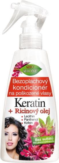 BIONE COSMETICS Bio Keratin + Ricinový olej Bezoplachový kondicionér 260 ml
