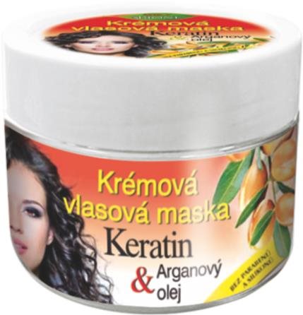 BIONE COSMETICS Bio Keratín a Arganový olej Maska na vlasy 260 ml