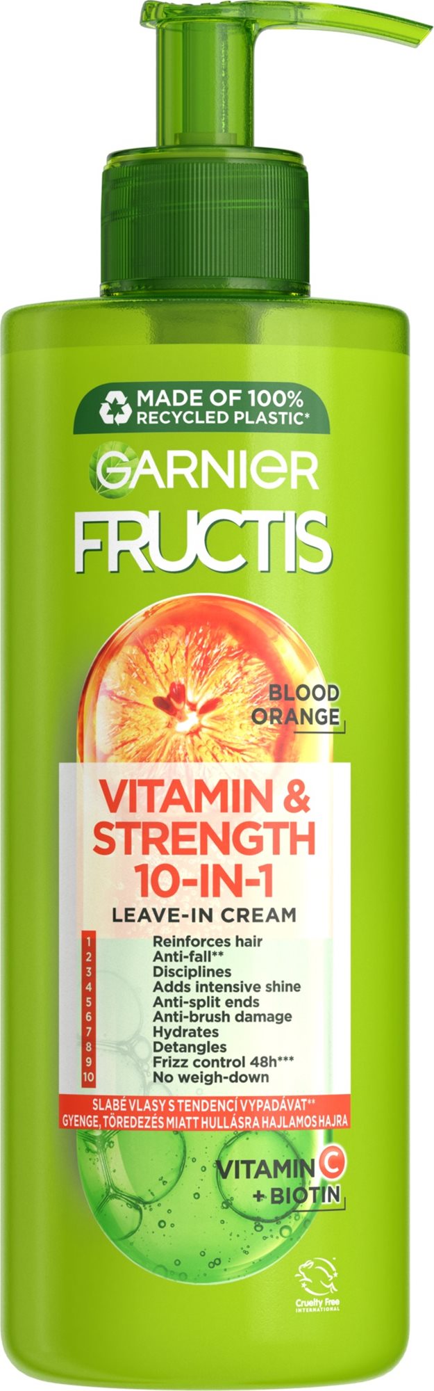 GARNIER Fructis Vitamín & Strength Posilňujúca starostlivosť 10 v 1 400 ml