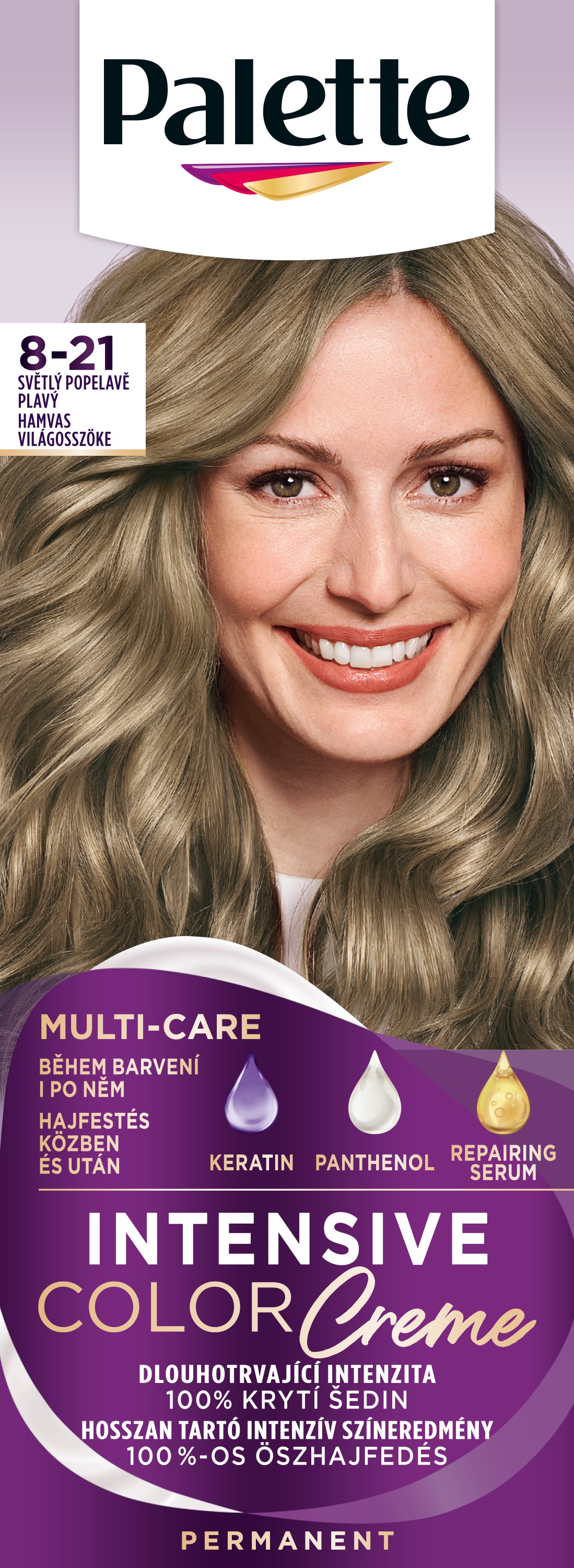 SCHWARZKOPF PALETTE Intensive Color Creme 8-21 Svetlo-popolová plavá 50 ml