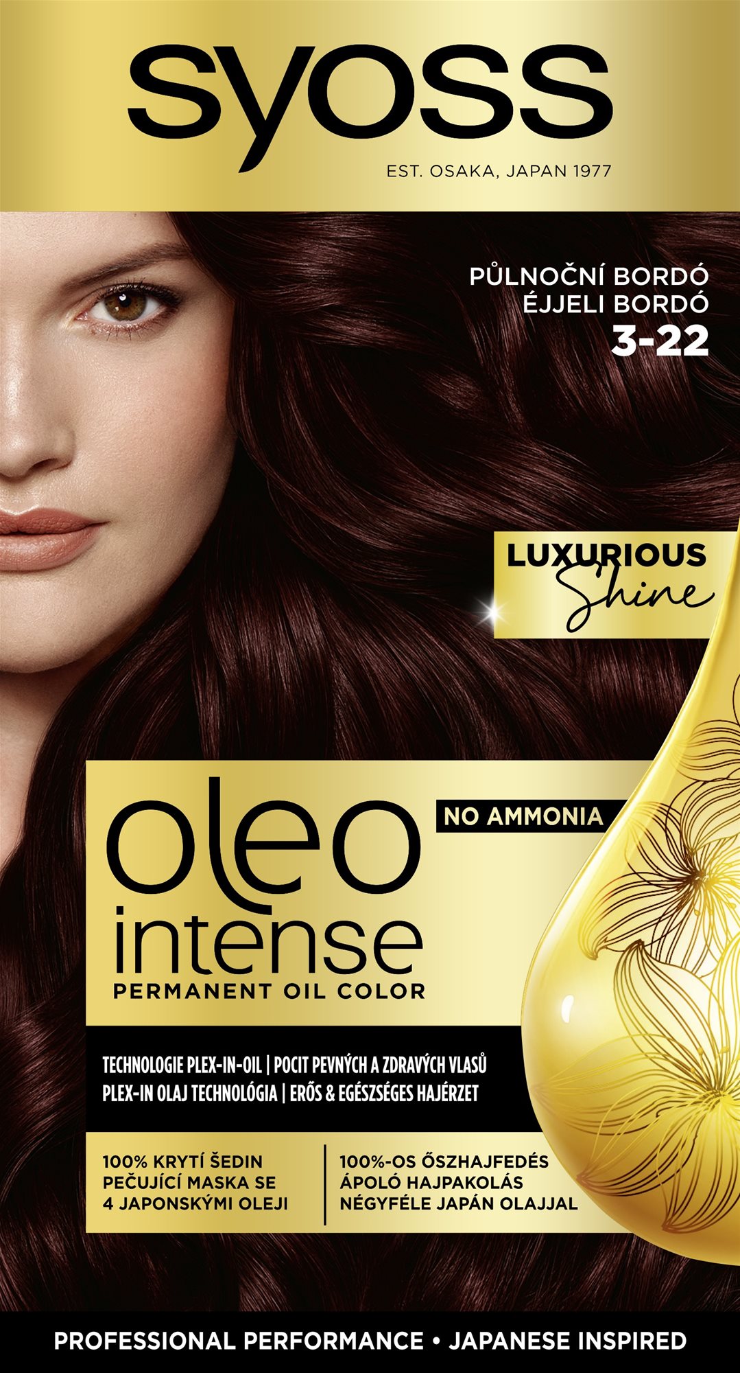 SYOSS Oleo Intense 3 – 22 Polnočná bordó 50 ml