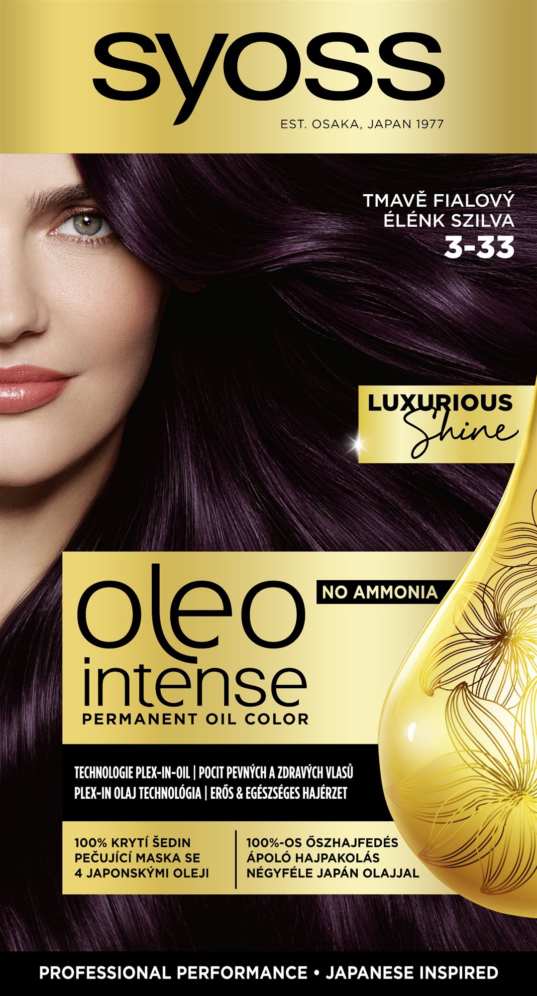 SYOSS Oleo Intense 3-33 Tmavo fialový 50 ml
