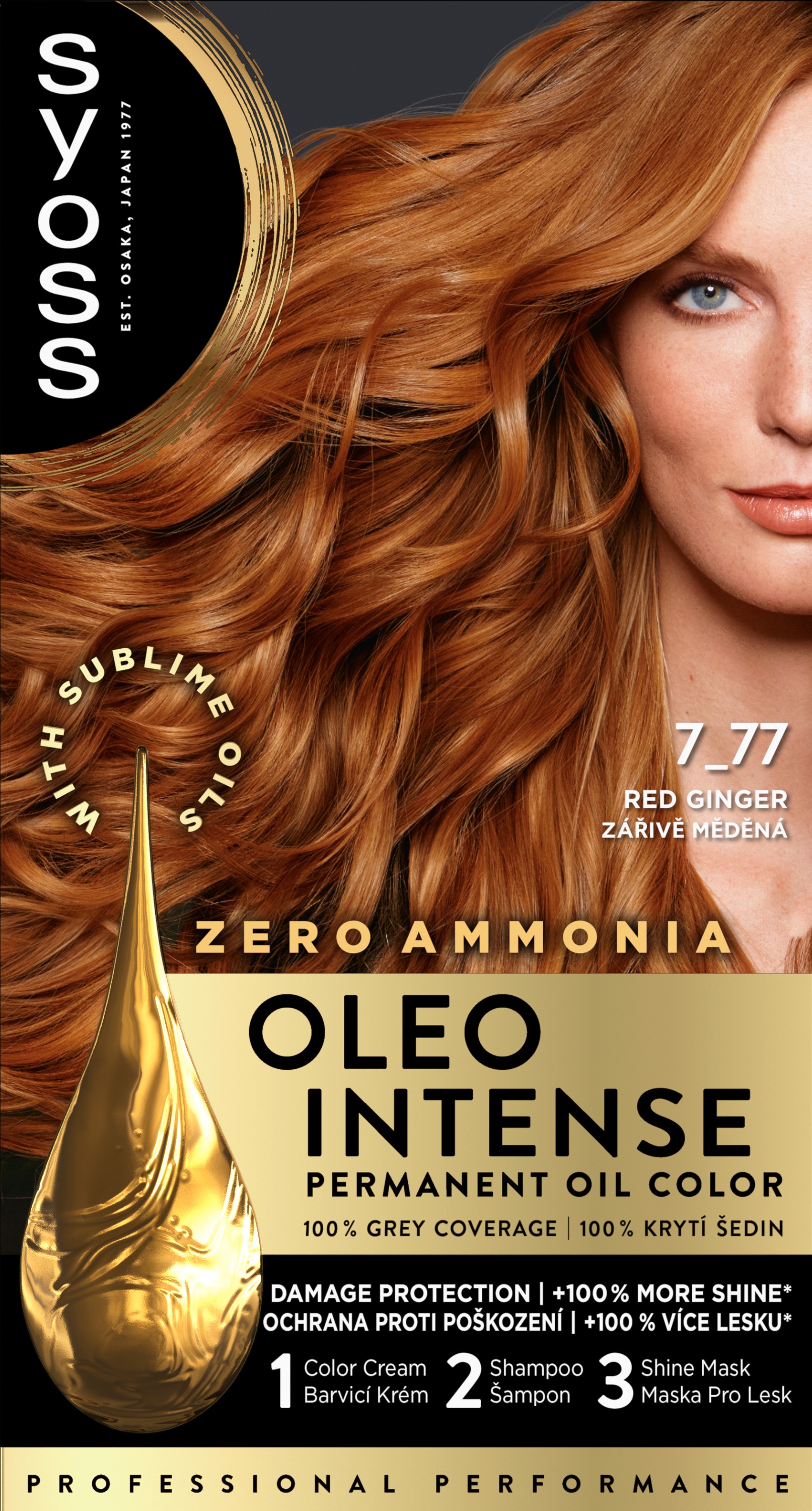 SYOSS Oleo Intense 7-77 Žiarivo-medený 50 ml