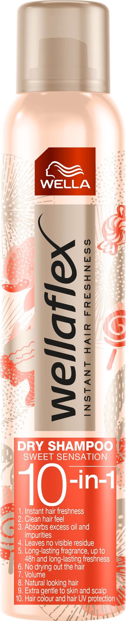WELLA Wellaflex Dry Shampoo Hairspray Sweet Sensation 180 ml