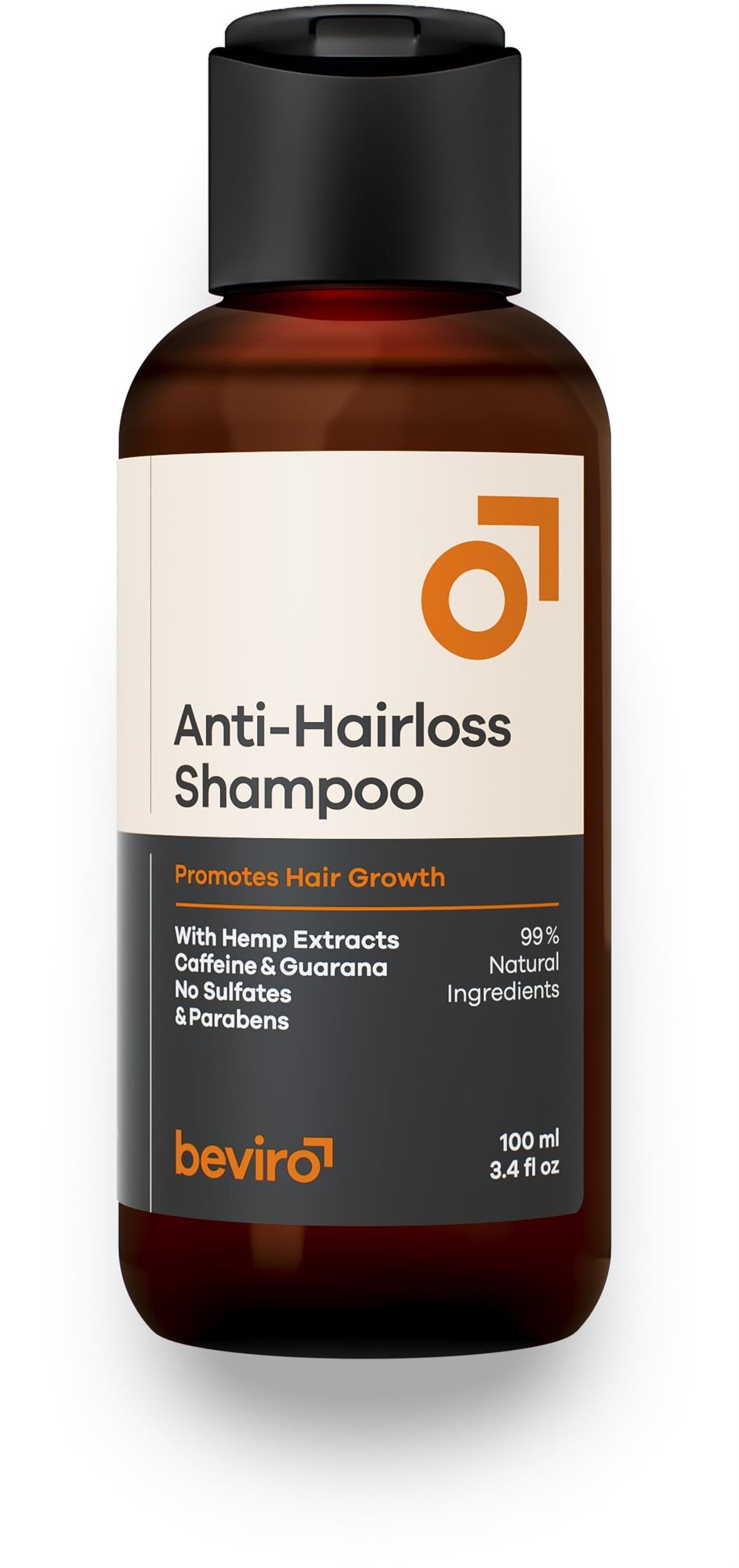 BEVIRO Prírodný šampón proti padaniu vlasov 100 ml