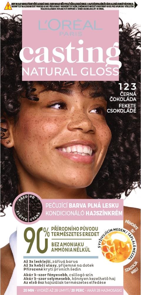 ĽORÉAL PARIS Casting Natural Gloss 123 Čierna čokoláda